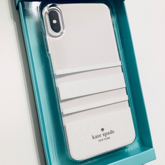 New Kate Spade iPhone XS MAX Case Clear White - Picture 1 of 6